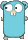 an masterpiece drawing of the go gopher at like what 42x42 pixels
